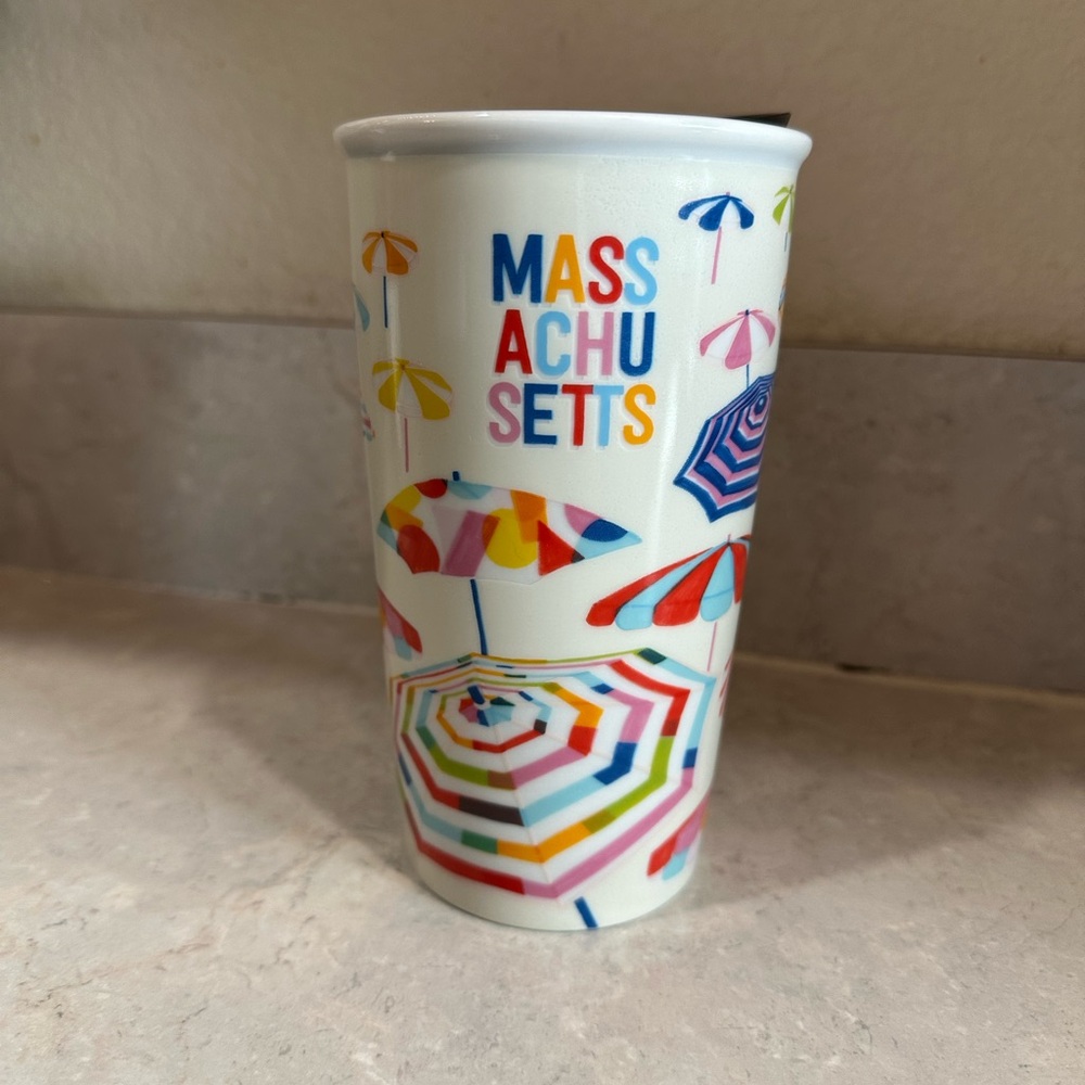 Starbucks Massachusetts Ceramic Tumbler with Lid